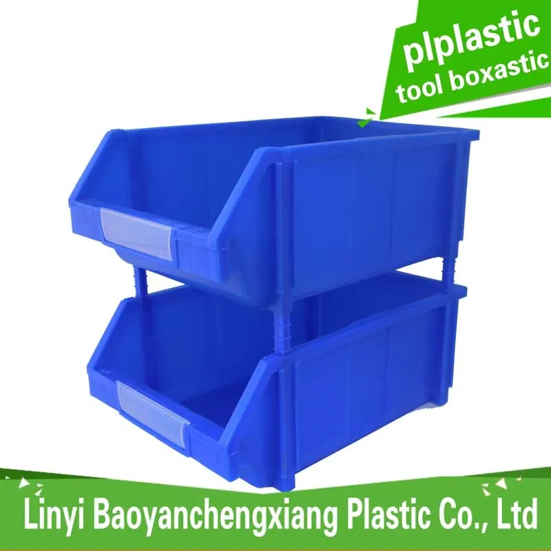 Warehouse Plastic Stackable Storage Shelf Bins Spare Parts Bins