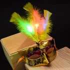 Colorful Fashion Design Masquerade Party LED Princess Mask