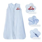 Blue applique cartoon winter cotton baby sleeping bag