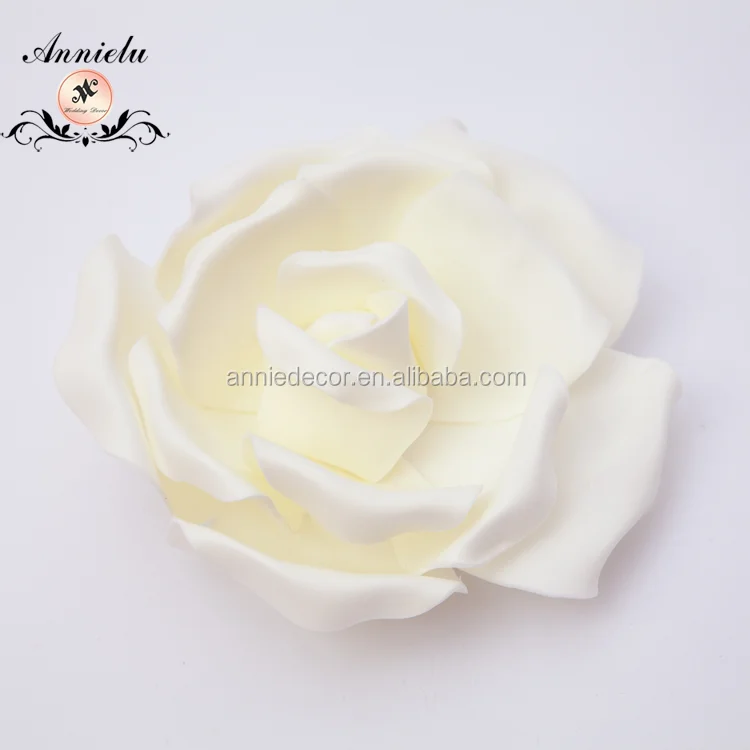 Cheap Wholesale Artificial Flower Ivory Rubber PE Foam Flower for Wedding Party Home Decoration Wedding Supplier