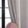 Attractive Style Elegant 100% Polyester Grey Solid Color Sheer Voile Curtains Fabric for Home