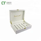 Best selling gold stamping PU white gift corrugated box packaging luxury