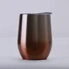 12oz 304 Stainless steel Tumbler Gradient Color Wine vacuum Cup Travel coffee Mugs Cups