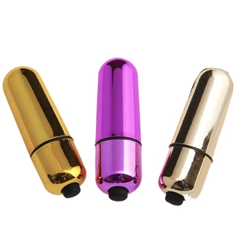 Multicolor Mini Bullet Sex Toy Gold Power Bullet Battery Vibrator For