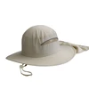 Dri Fit Fabric Outdoor Bucket Hats and Cap With Stowable Neck Shade Flap