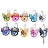 Soft PVC Rubber Key Chains Custom Logo Lovely Animal Silicone Key Cover Caps