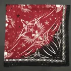 100% cotton Red and Black Skull cool design bandana