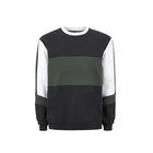 Custom clothing manufacturers wholesale panelled mens crewneck sweatshirt streetwear
