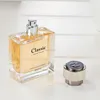 most popular square 60ml clear glass perfume bottle