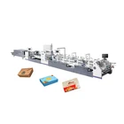 Automatic carton paper corrugated box folding gluing machine