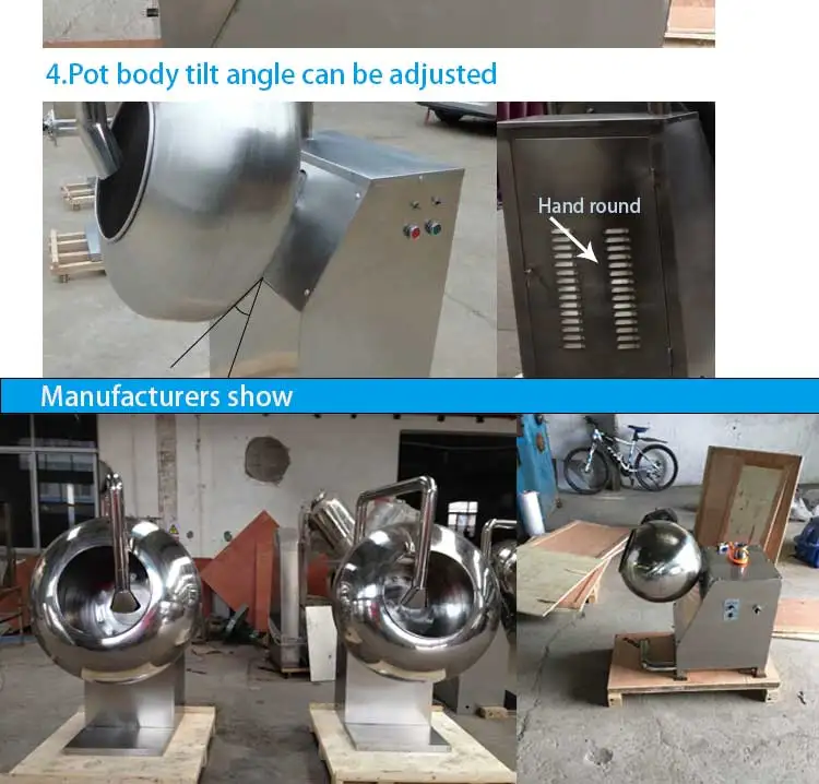 New Design Seed Coater Machine Mini Coating Pan Machine With Great Price manufacture