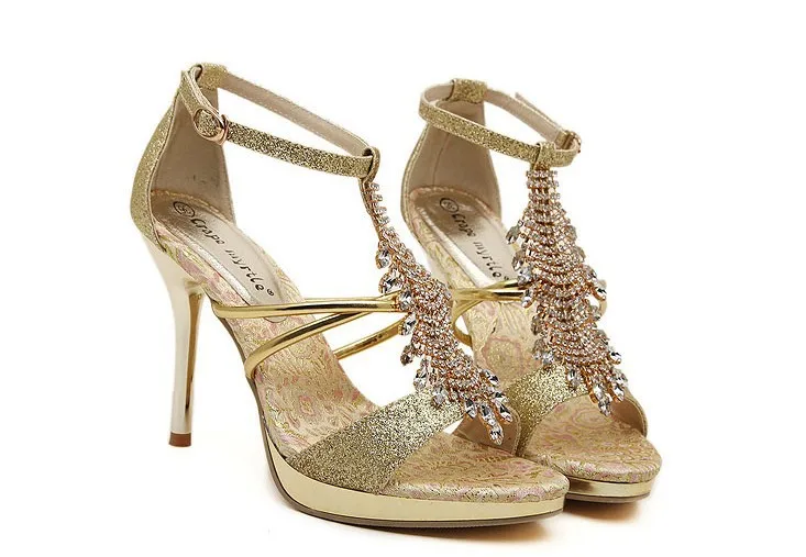 2015 free shipping summer new tidle diamond peep toe thin shoes,sexy rhinestone fish head pumps ultra high-heeled