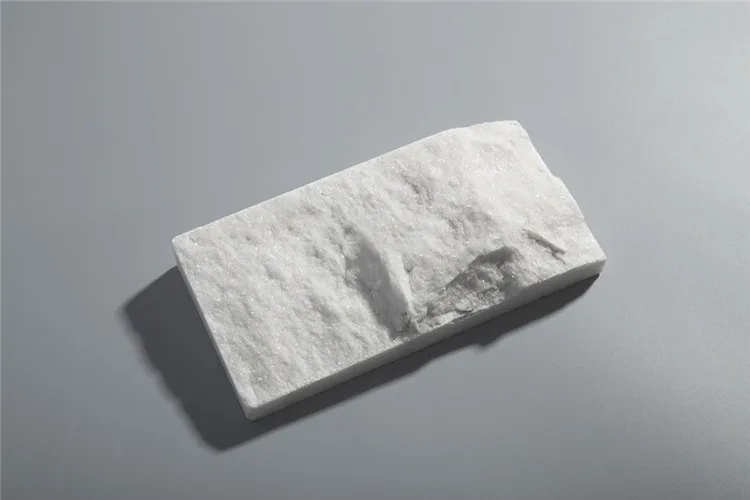 Samistone White Marble Tile Split Face Pure White Marble Stone Tile