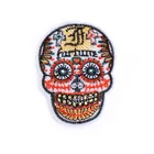 Promotional Embroidery Badges Custom Skull Embroidered Patches For Jackets