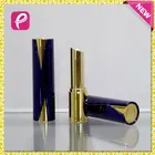 Custom empty plastic unique design shape press luxury lipstick tube with safety material