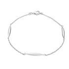 Custom Logo Wholesale Women Link Chain China 925 Solid Silver Bracelets