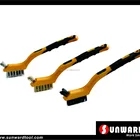 Soft Grip Handle Mini Wire Brush with Tip Bristle