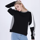 Ladies crewneck pullover Multi color hoodie Raglan sleeve Graphic pullover sweatshirt
