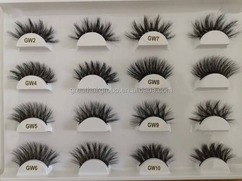 greathairgroup 25mm eyelashes long length 3d mink