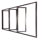 Roomeye high quality aluminum bi folding exterior door