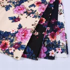 China supplier floral dress fabric print moss crepe fabric for women garment