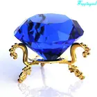 Loyal Blue Crystal Diamond Showpiece For Market Decoration