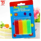Fancy Paraffin Wax Color Flame Birthday Cake Candle