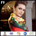 Factory direct ladies custom silk scarves with clients' designs