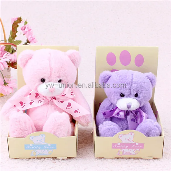 high quality gift box plush bear imported toys