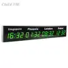 More Different City Time Digital LED World Clock Multiple Time Zone Clock