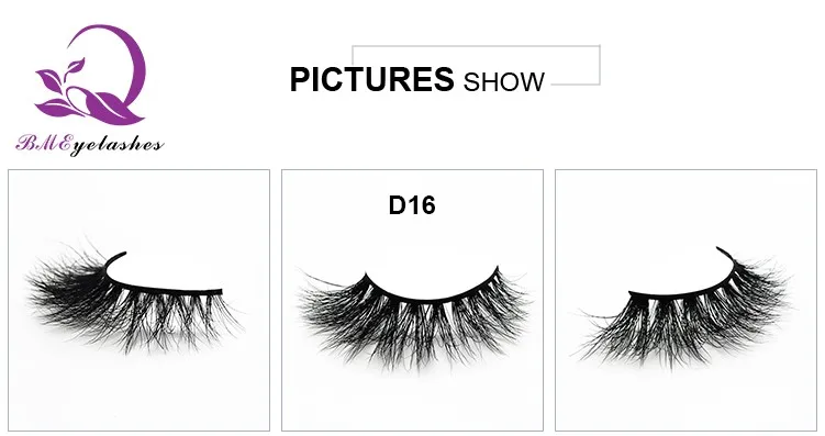 Permanent false eyelash pack private label mink eyelashes