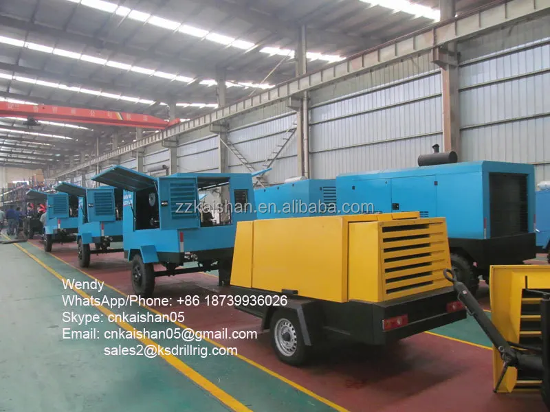Low Price Portable Rock Drilling Compressor 750CFM Diesel Air
