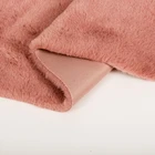 Factory direct soft faux rabbit fur dyed fabric for toy hometextile garment