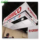 Grey back block-out stretch fabric for hanging signs ceiling banner sublimation transfer printing