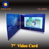 7" promotional video card LCD screen greeting video cards