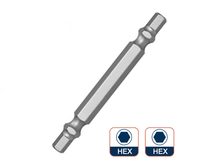 Double End 1/4 Inch Hex Shank Screwdriver Bit for Hex Head