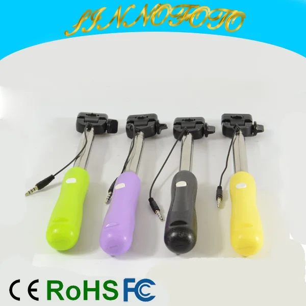 professional Heavy duty selfie stick wired new extendable 2015 newest mini selfie stick