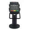 Universal credit card machine stand black plastic rotatable pos terminal holder for ingenico