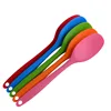Amazon popular long handle silicone spoon soft head spoon non-stick pot spoon for kitchen utensils
