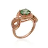 China Supplier Cheap 925 Sterling Silver Emerald Green Gemstone Ring