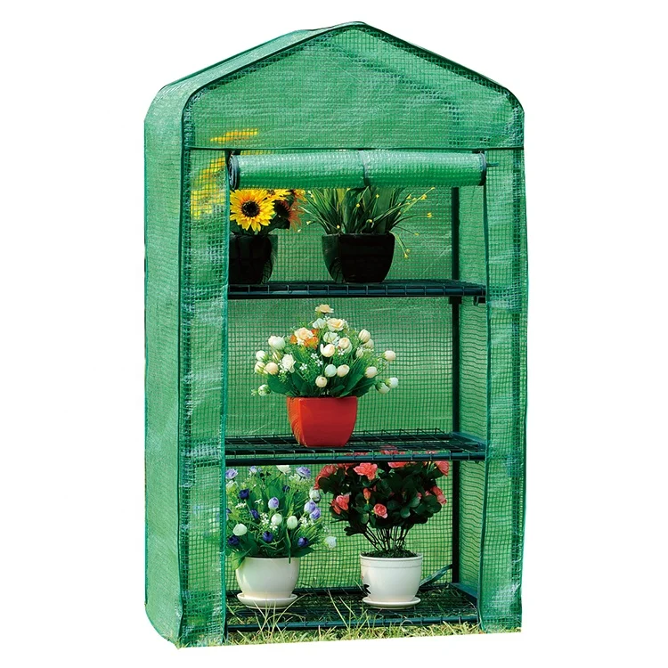 Easy To Install 5 Tier Portable Garden Plant Greenhouse With Pe Cover