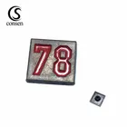 Mini button design custom company name engraved metal rivet for jeans