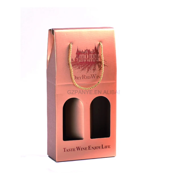 corrugated cardboard alcohol champagne packaging wine gift box