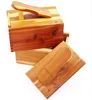 Shoe Care Custom Wooden Shoe Shine Box / Shoe Care Kit in Aromatic Red Cedar Wood (Varnished / Unvarnished) Box Wood- SB01A