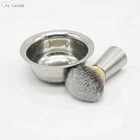 JDK Nice 3 Colors Synthetic Shaving Brush Set with Metal Bowl