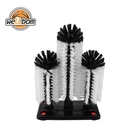 Beer Glass Bottle Cleaning Brush Set of 3 Water Bottle Cleaner Washer Tool with Suction Base for Water Cup Bar Tool