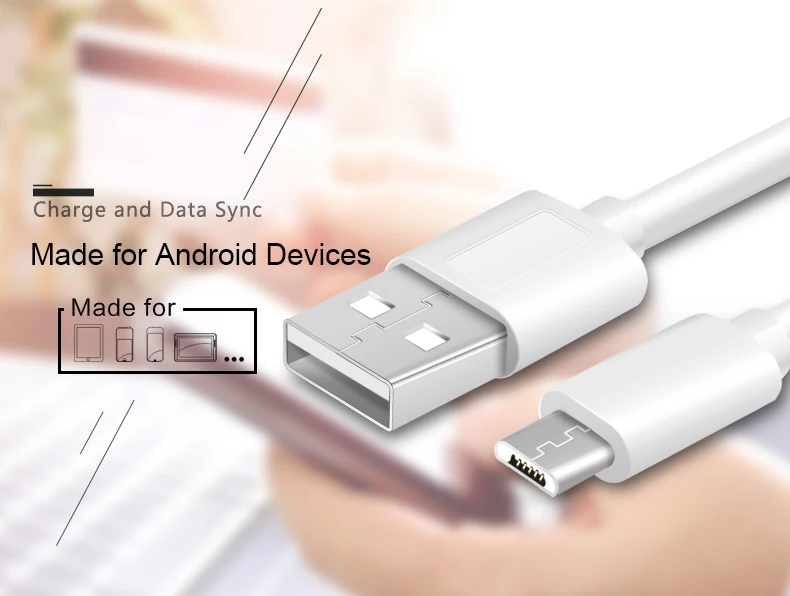 shenzhen bulk long black white pvc 1M usb c charger data line leather durable micro usb cable - ANKUX.COM