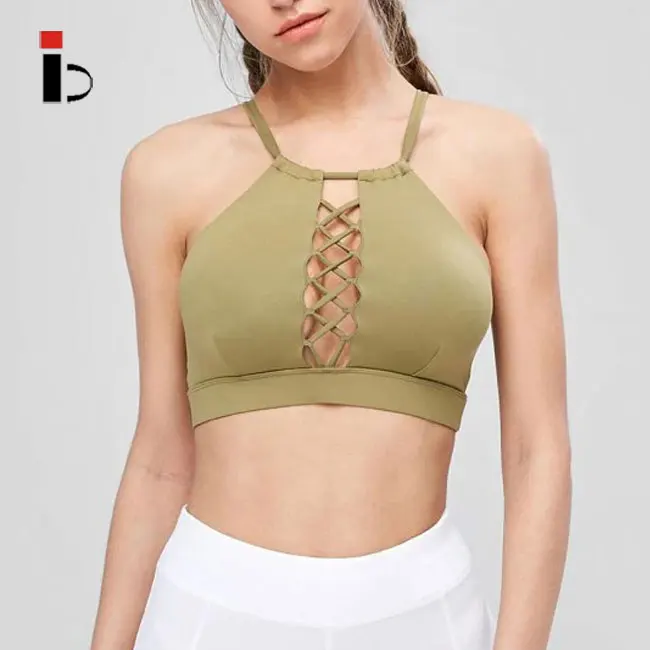 high neck yoga bra