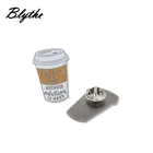 High quality metal coffee cup shaped hard enamel lapel pin