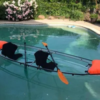 Water Sport Entertainment Polycarbonate Transparent Boat